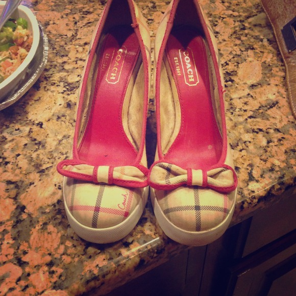 Coach wedge shoes