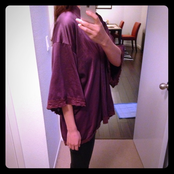 Free People Jackets & Blazers - Amazing purple free people kimono jacket