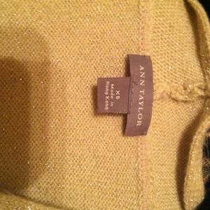 Ann Taylor cashmere sleeveless cardigan