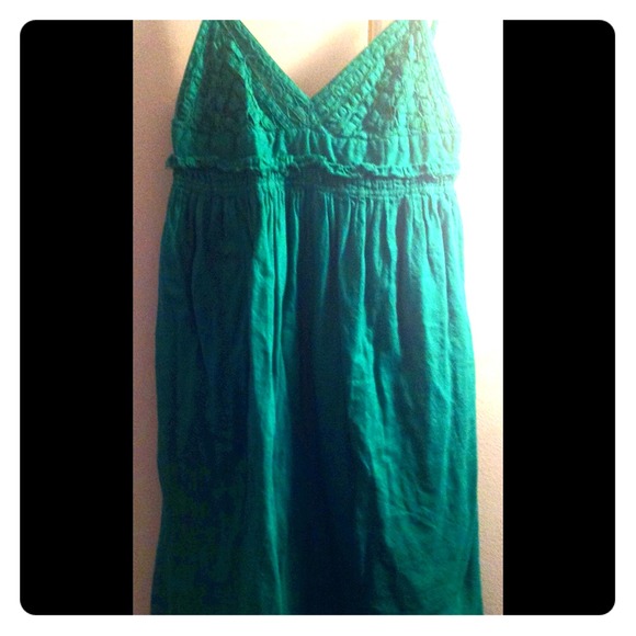 Green summer dress
