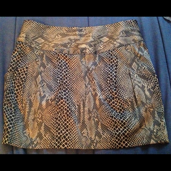 Pattern shiny skirt