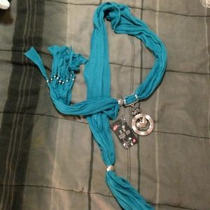 Teal scarf