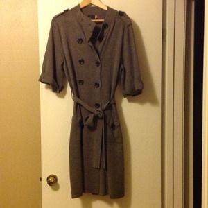 Grey sweater dress