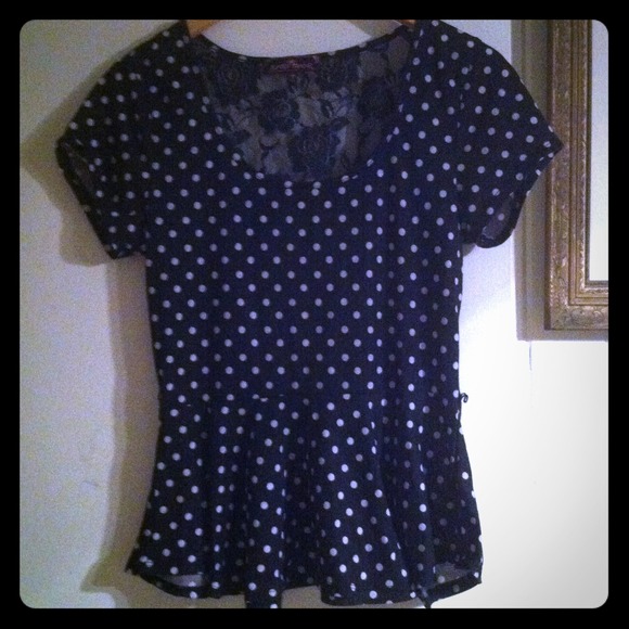 Polka dot peplum bundle