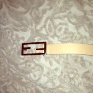 *AUTHENTIC FENDI* Genuine  Leather tan belt