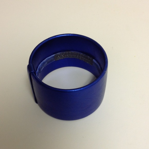 Metallic Royal Blue Armani Exchange Cuff