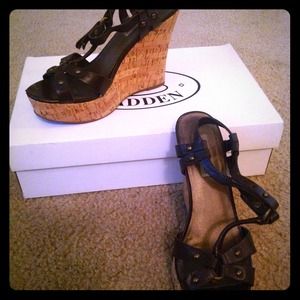 Brown Steve Madden Wedges