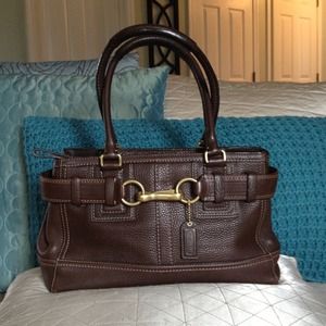 COACH Hampton's brown leather Handbag