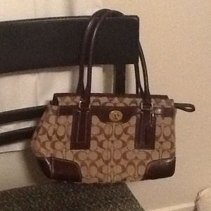 Coach purse brown