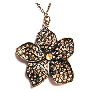 Golden/bronze flower necklace
