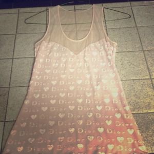 Baby pink Christian Dior top!