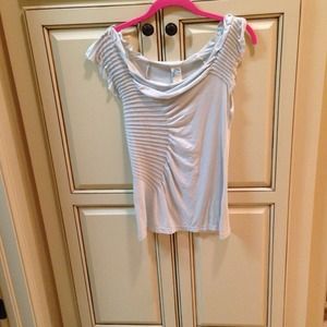 Sold. Light blue ruffled anthropologie tank