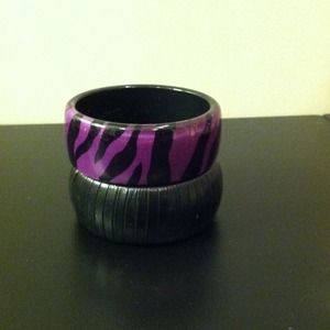 Black and Purple Bangles