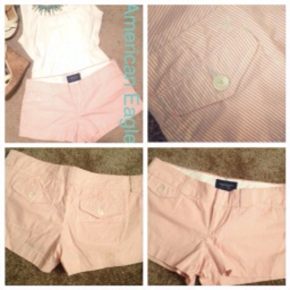 American Eagle Outfitters Other - AE Shorts/White top/Pink dress