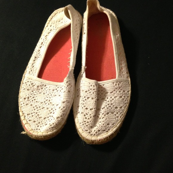 Shoes - White slip on shoes
