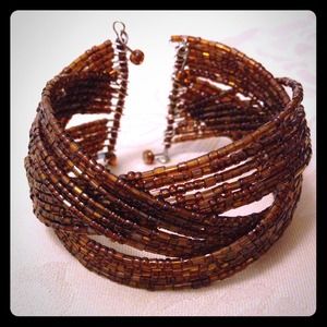Bronze Beaded Bracelet