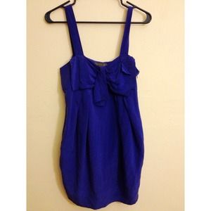Forever 21 Royal Blue Bow Dress