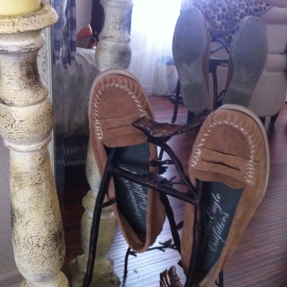 Sued Loafers comfy "American Eagle Outfitters" - Picture 2 of 3