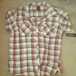 Faded Glory short sleeve button down