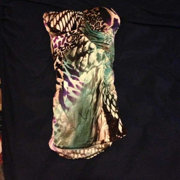 Tube top club shirt