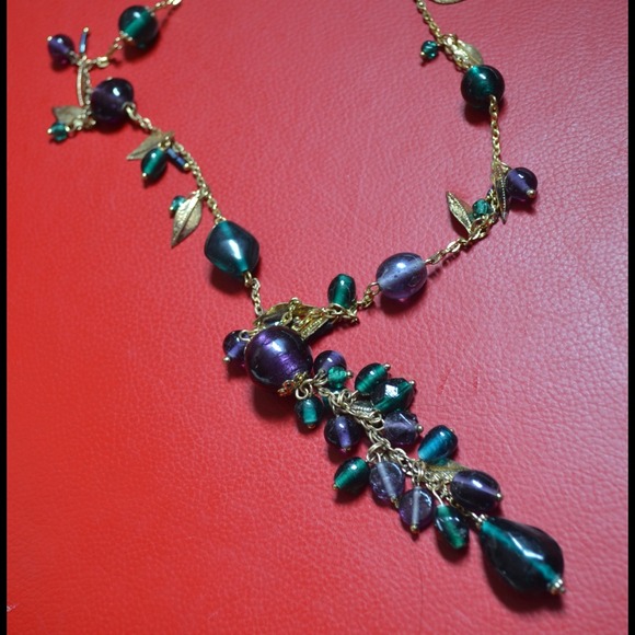 Glass bead necklace