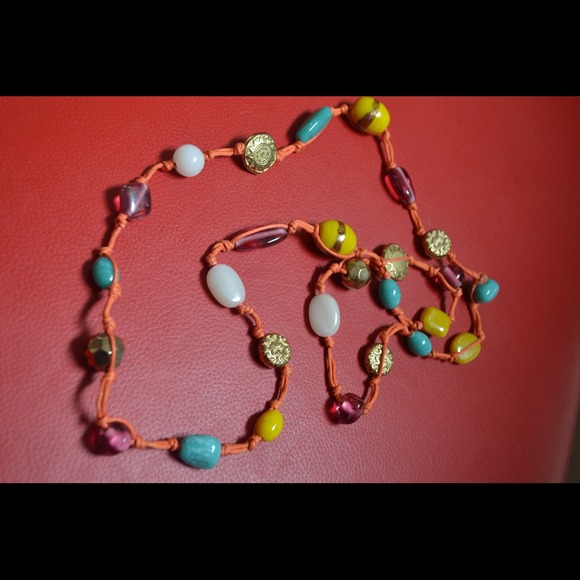 Glass bead necklace