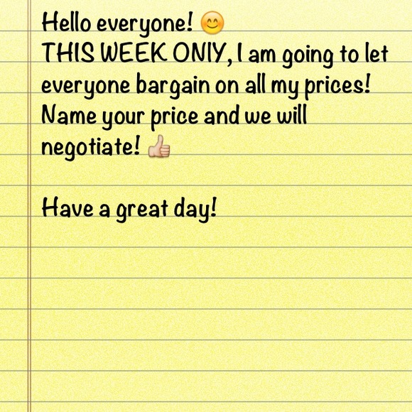 Time to bargain!