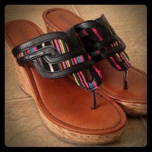 Wedge thong sandals!!!!