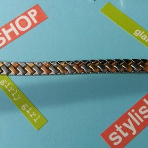 Gold plated Tri color bracelet ! Beautiful !