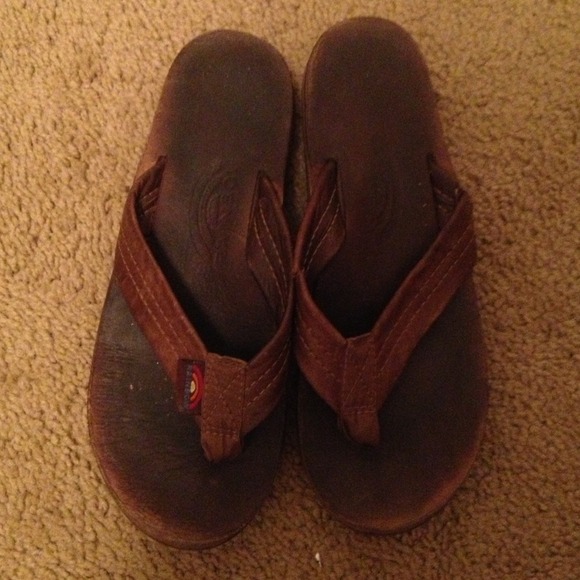 **Sold**Rainbow flipflops