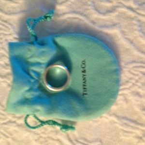 Tiffany authentic silver ring size 8