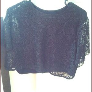 Lace shirt.  See through