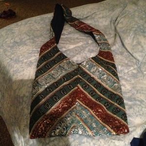 *****Sold****** Multi-colored satchel.