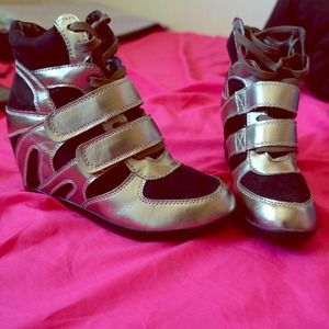 Metallic sneaker wedge REDUCED