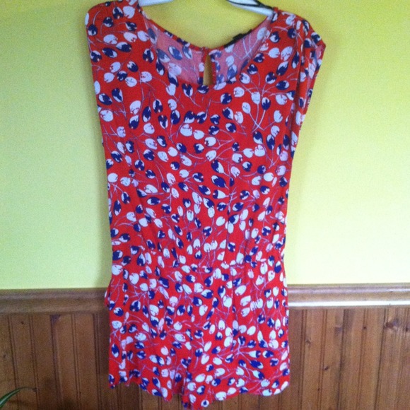 Rose bud romper