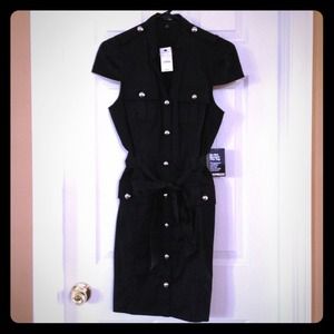 Express Black Shirt Dress