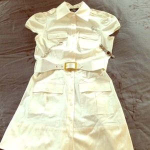 2b bebe white dress, 2 bebe top's.