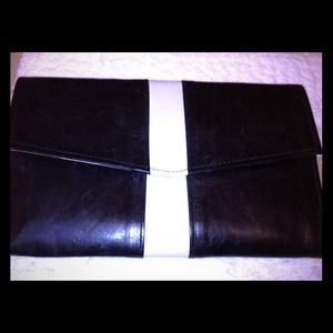 Woo by Staci Woo black and white clutch