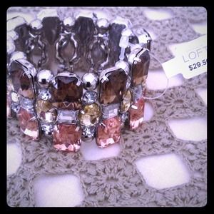 Loft elastic cuff bracelet NWT