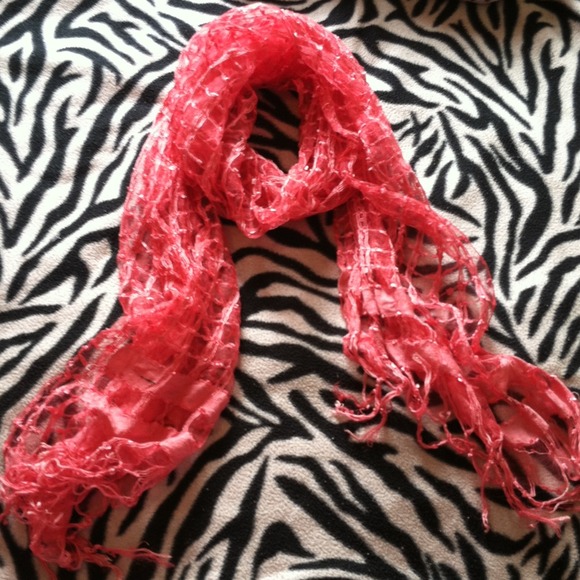 🚫SOLD🚫Neon pink scarf
