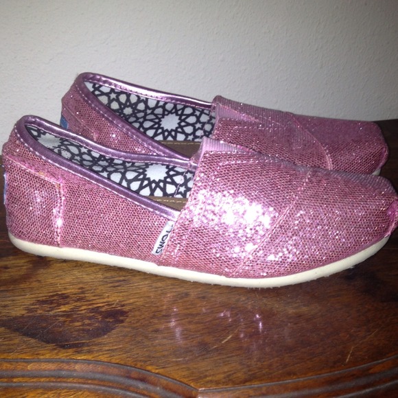 EEUC Pink glitter TOMS