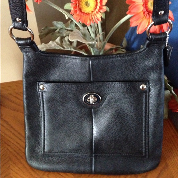 SOLD*Coach Pebble Leather Cross Body Handbag 16533