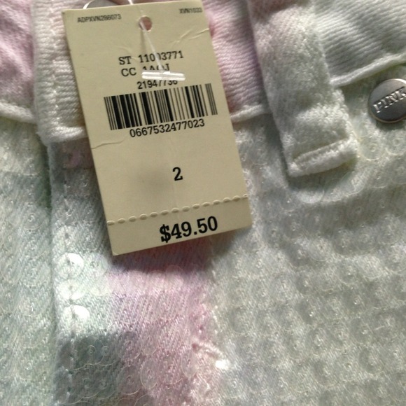 Victoria's Secret pink tie dye jean shorts - Picture 1 of 3