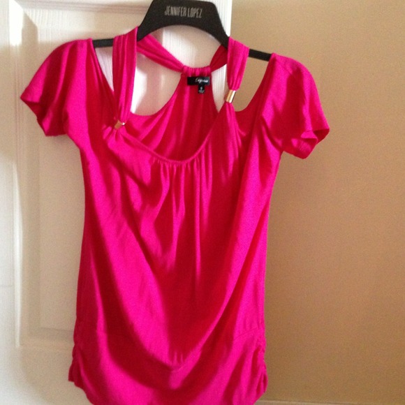 Hot pink express shirt