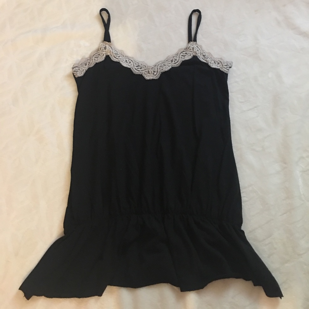 Black & White Lace Top