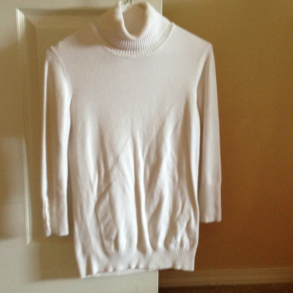 Express cream turtleneck sweater