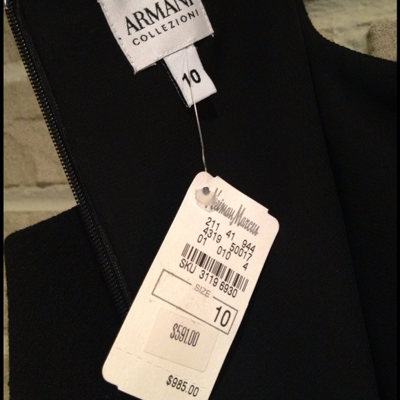 💯% Auth Armani Collezioni sleeveless wool dress; NWT, classic, timeless, 🤌anchor - Picture 2 of 3