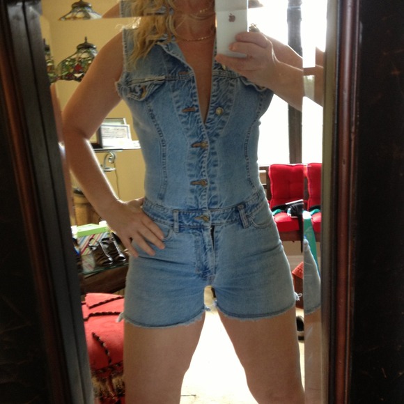 Vintage Denim Shorts/Romper?
