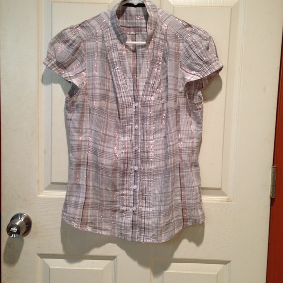 M short sleeve button down express shirt