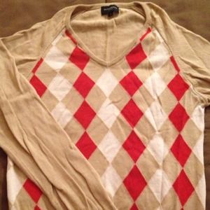 Burberry argyle golf sweater